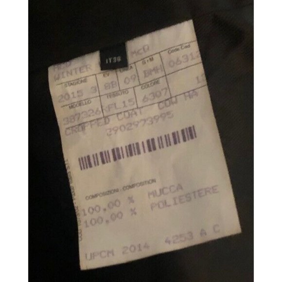 NWT $1600 MCQ BY ALEXANDER MCQUEEN LEOPARD CALF HAIR COAT SIZE IT 38 US 4 - Picture 9 of 10